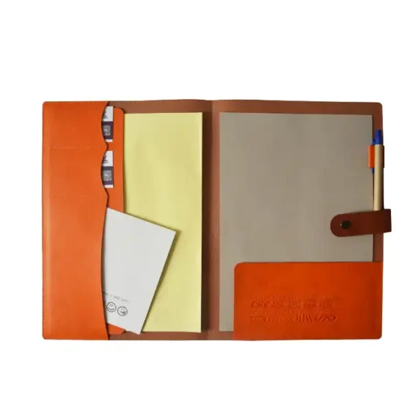 A4 PU Leather Notebook Cover Portfolio Folder