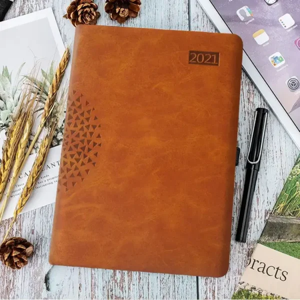 A5 PU leather cover 160 sheets Diary Agenda Planner Notebook