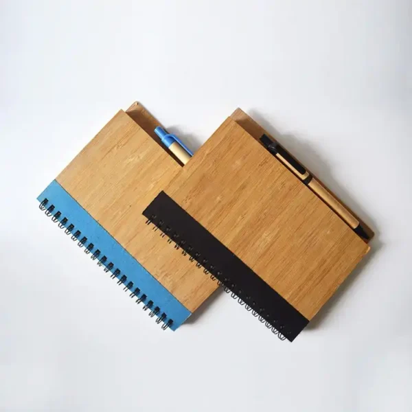 Eco-friendly Bamboo Diary Recyled Notebook With Bamboo Pen - Image 3