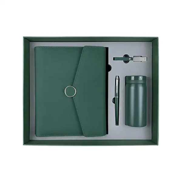 Notebook With Power Bank And Flash Drive Pen Cup Gift Set