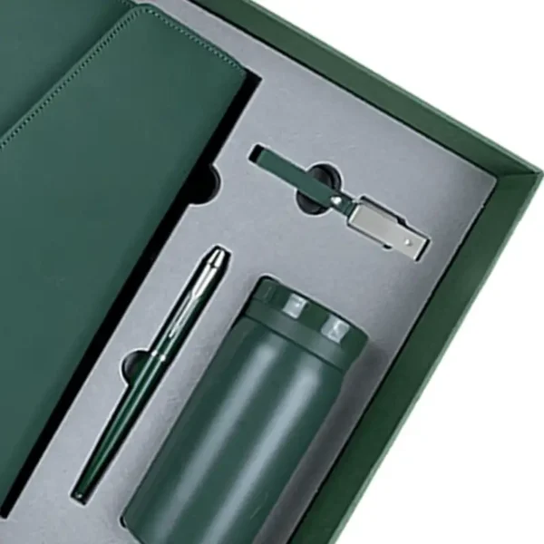 Notebook With Power Bank And Flash Drive Pen Cup Gift Set - Image 3