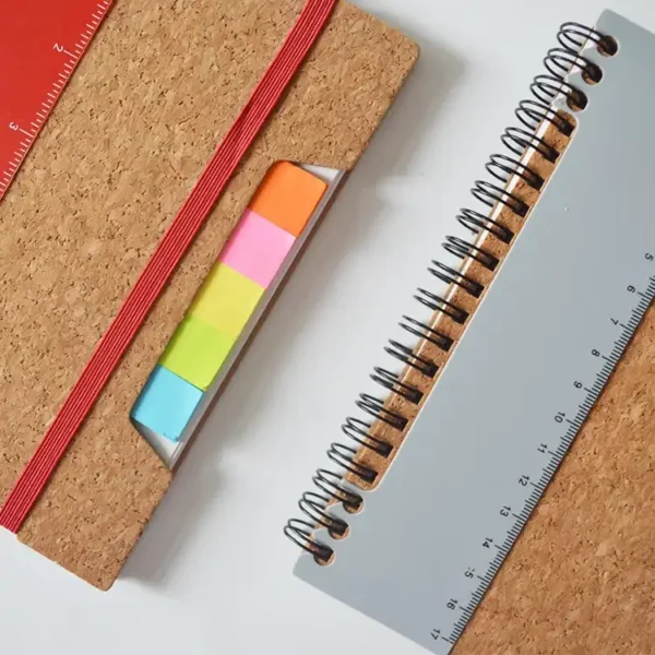 Office Stationery Spiral Recyled Notebook with Sticky notes - Image 5